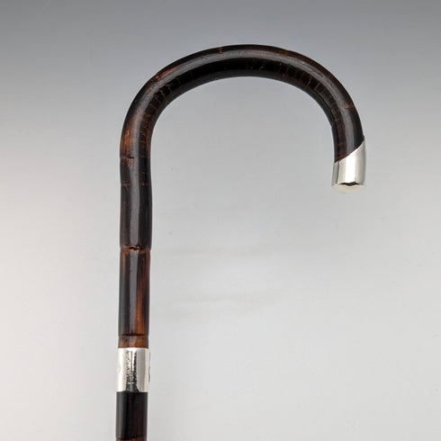 1919年 英国アンティーク レディース用 曲がりハンドル ステッキ 杖 76cm